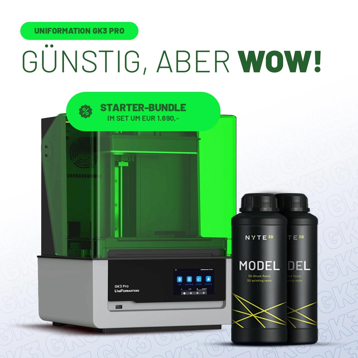 UniFormation GK3 Pro Starter-Bundle – Günstig, aber WOW!